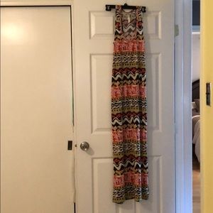 Colorful cotton maxi dress